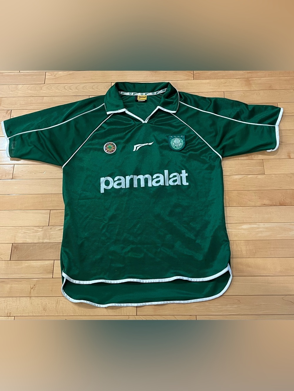 🇧🇷 Vintage Palmeiras Soccer Jersey  - Parmalat 9 Size Large - Brazil Football